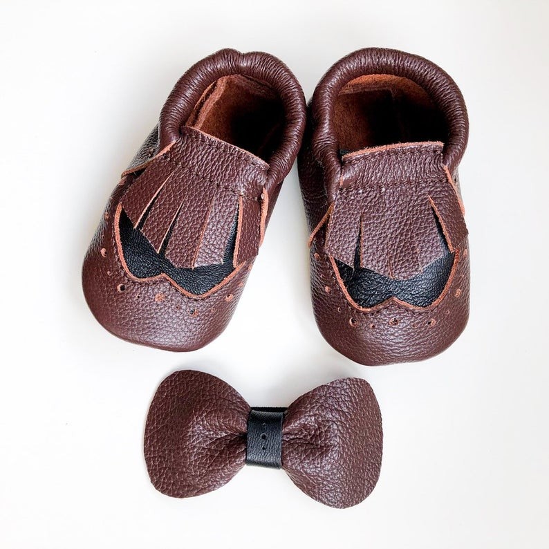 BABY LEATHER SHOES Blacky brown